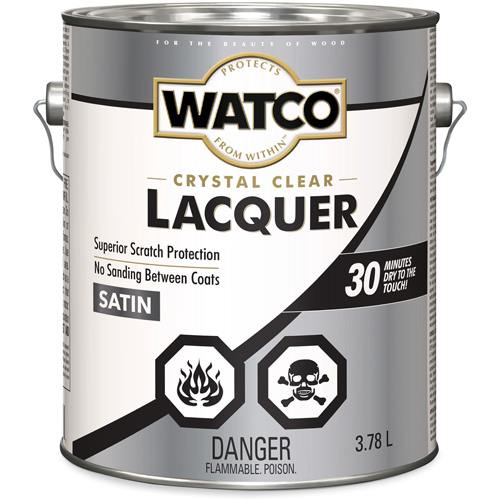 Laque pour bois Watco, 3,78 L, Transparent, Satin Fastek