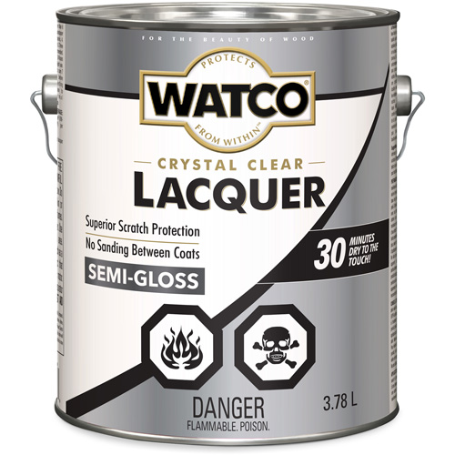 Laque pour bois Watco, 3,78 L, Transparent, Semi-brillant Fastek