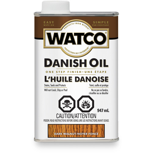 Watco&reg; Danish Oil, 947 ml, Dark Walnut, Transparent Fastek
