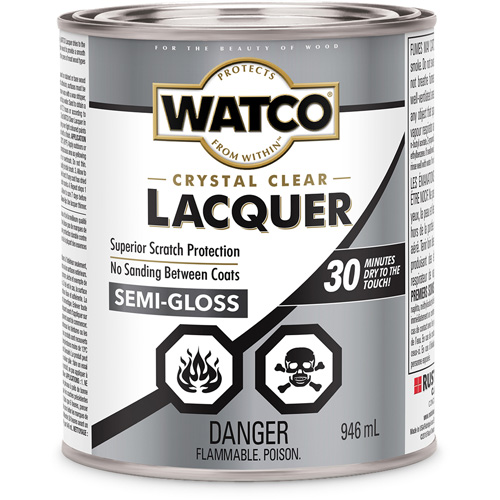 Laque pour bois Watco, 946 ml, Transparent, Semi-brillant Fastek