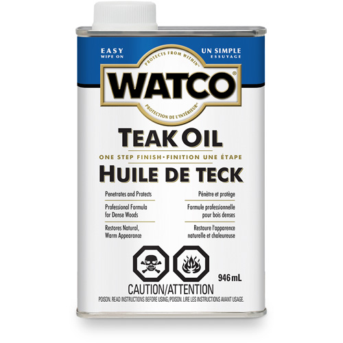Huile de teck Watco, 946 ml, Transparent, Transparent Fastek