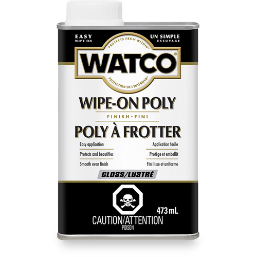Watco&reg; Wipe-on Poly Stain, 473 ml, Clear, Gloss Fastek