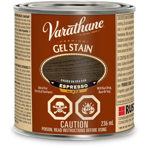 Varathane&reg; Premium Gel Stain, 236 ml, Espresso Fastek