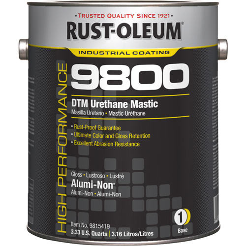 9800 System DTM Urethane Mastic, 1 gal., Alumi-Non, Gloss Fastek