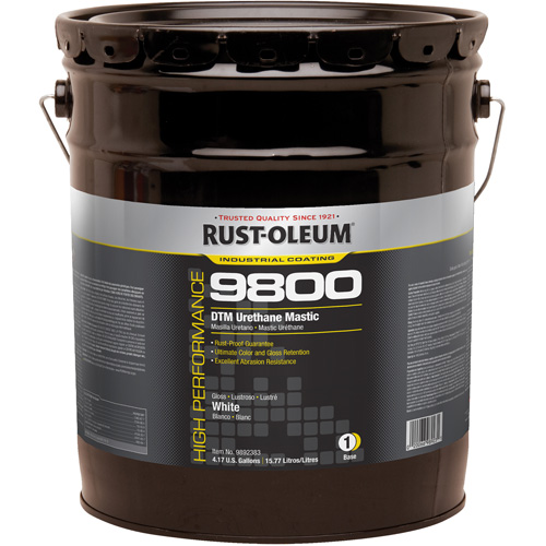 9800 System DTM Urethane Mastic, 5 gal., White, High-Gloss Fastek