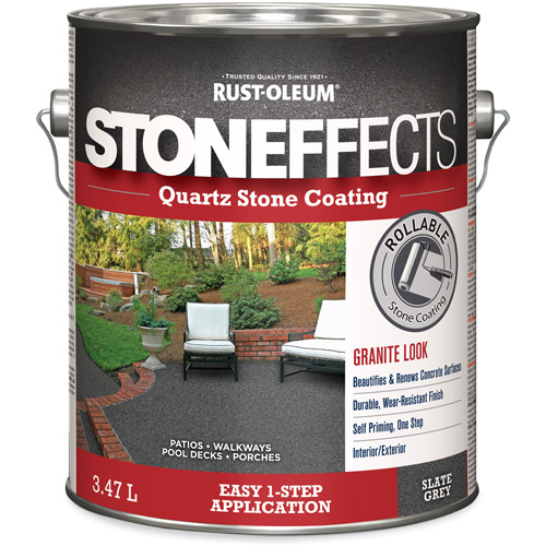 Stoneffects Quartz Stone Coating, 3.78 L, Water-Based, Textured, Grey Fastek