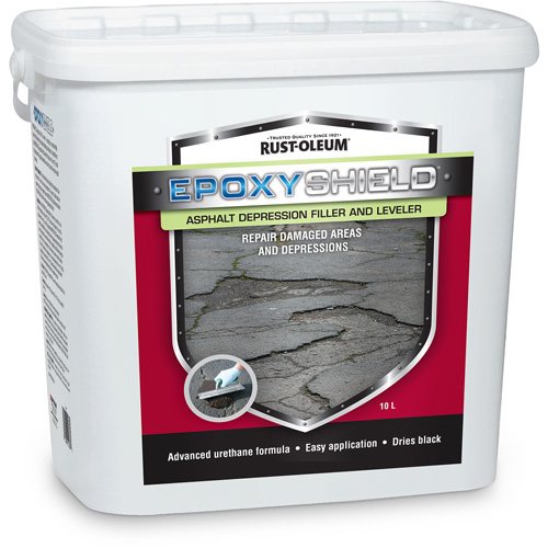 EpoxyShield&reg; Asphalt Depression Filler & Leveler, Pail, Black Fastek