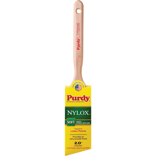 Nylox Glide Paint Brush, Nylon, Wood Handle, 2" Width Fastek