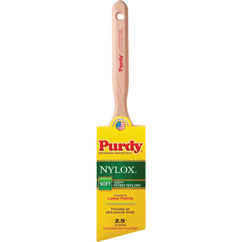 Nylox Glide Paint Brush, Nylon, Wood Handle, 2-1/2" Width Fastek