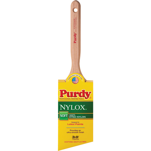 Nylox Glide Paint Brush, Nylon, Wood Handle, 3" Width Fastek