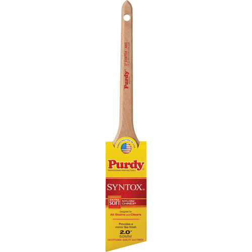 Syntox Angular Brush, Synthetic, Wood Handle, 2" Width Fastek