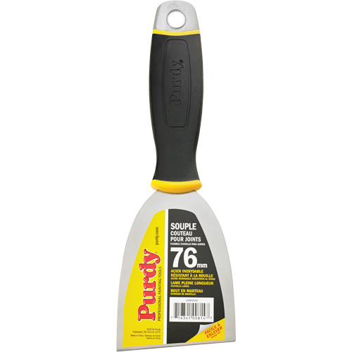 Couteau &agrave; joints de premi&egrave;re qualit&eacute;, Lame Acier inoxydable, Largeur 3", Manche Plastique Fastek