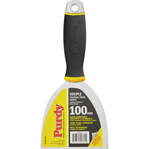 Couteau &agrave; joints de premi&egrave;re qualit&eacute;, Lame Acier inoxydable, Largeur 4", Manche Plastique Fastek