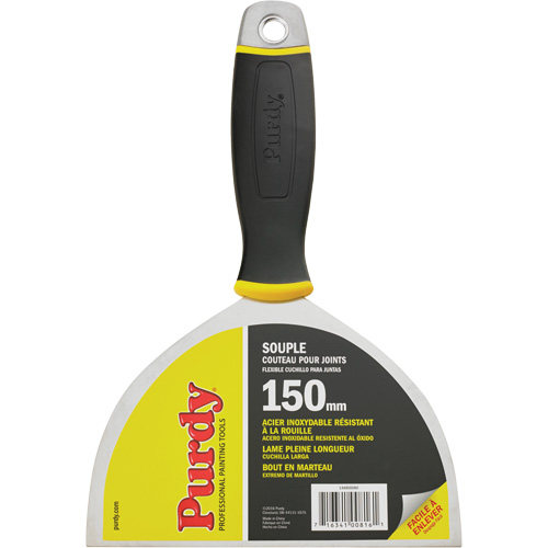 Couteau &agrave; joints de premi&egrave;re qualit&eacute;, Lame Acier inoxydable, Largeur 6", Manche Plastique Fastek