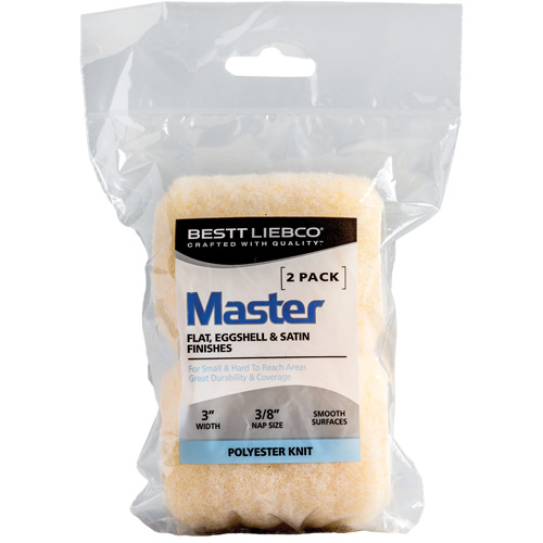 Master Trim and Traffic Roller Refill, 10 mm (3/8") Nap, 75 mm (3") L Fastek