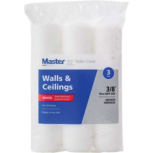 Master Woven Roller Cover, 10 mm (3/8") Nap, 240 mm (9-1/2") L Fastek