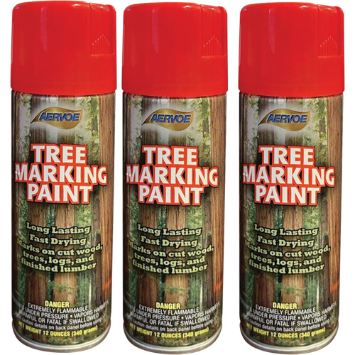 Aervoe 690 Fluorescent Tree Marking Paint, Fluorescent Red, 16 oz. Fastek