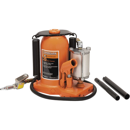 380C Bottle Jack, 20 Ton(s), Air Hydraulic, 20-5/8" Raised Height Fastek