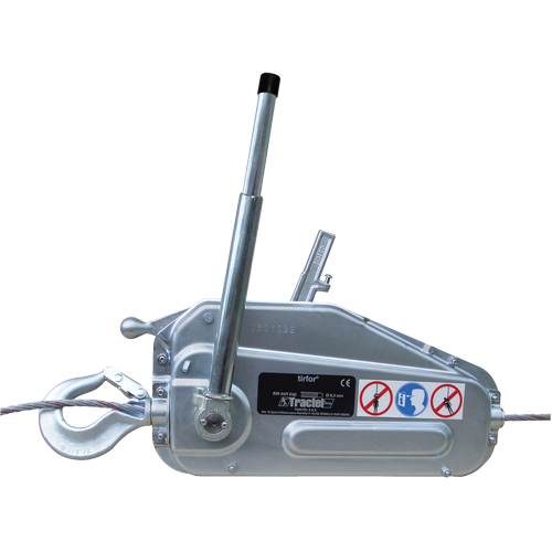 Tirfor&reg; Wire Rope Hoist - TU17, 5/16" Wire Diameter, 2000 lbs. (1 tons) Capacity Fastek