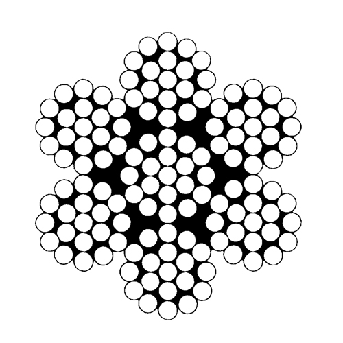 C&acirc;bles d'a&eacute;ronefs, 500' (152,4 m) x 3/16", 2000 lb (1 tonne) Fastek