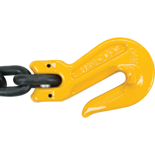 Chain Slings, 80 Chain, Double Legs, Oblong & Slip Hooks, 5/8" x 5' Fastek