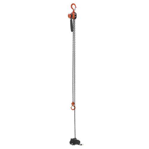 Mini Lever Hoist, 15' Lift, 500 lbs. (0.25 tons) Capacity, Steel Chain Fastek