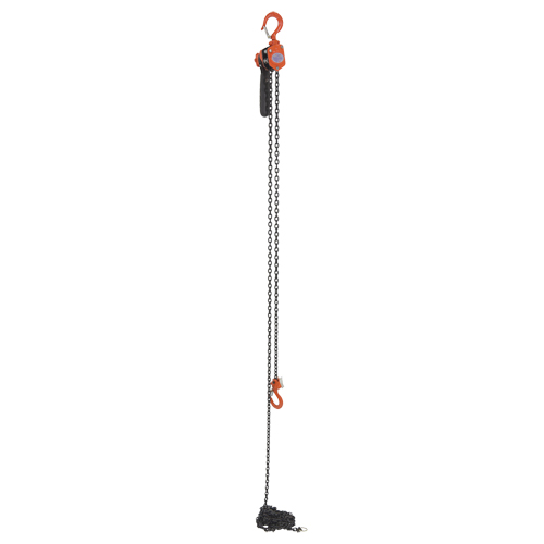 Mini Lever Hoist, 15' Lift, 500 lbs. (0.25 tons) Capacity, Steel Chain Fastek