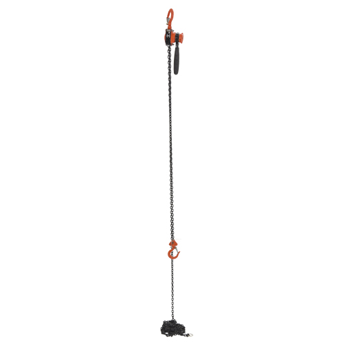 Mini Lever Hoist, 15' Lift, 500 lbs. (0.25 tons) Capacity, Steel Chain Fastek