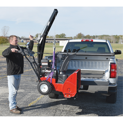 Hitch Mounted Truck Jib Crane, 600 lbs. (0.3 tons) Capacity, 84-5/8" Max. Clearance Fastek