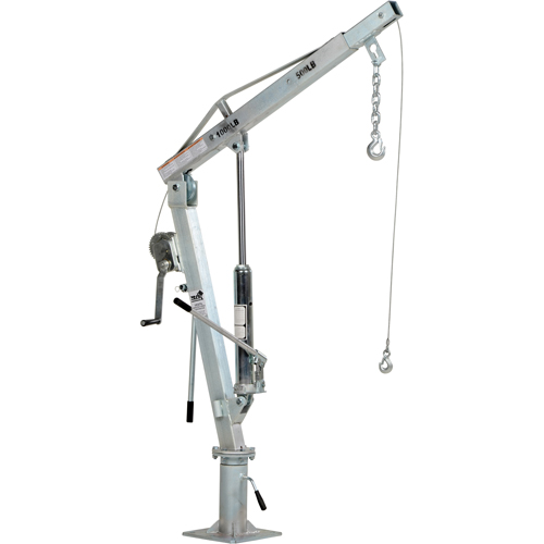 Winch Operated Truck Jib Crane, 500 lbs. (0.25 tons) Capacity, 99" Max. Clearance Fastek