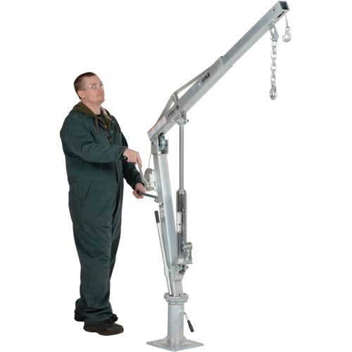 Winch Operated Truck Jib Crane, 500 lbs. (0.25 tons) Capacity, 99" Max. Clearance Fastek