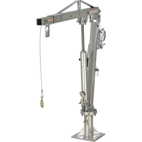 Winch Operated Truck Jib Crane, 1000 lbs. (0.5 tons) Capacity, 97" Max. Clearance Fastek