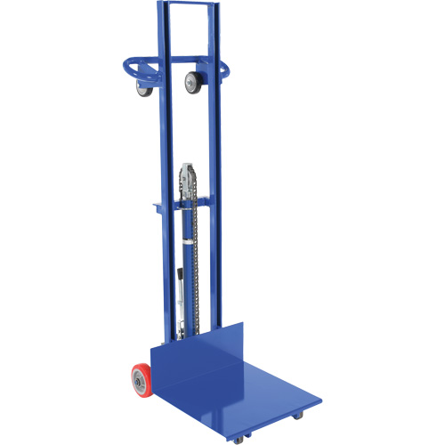 Hydraulic Platform Lift Stacker, Foot Pump Operated, 400 lbs. Capacity, 51-1/8" Max Lift Fastek