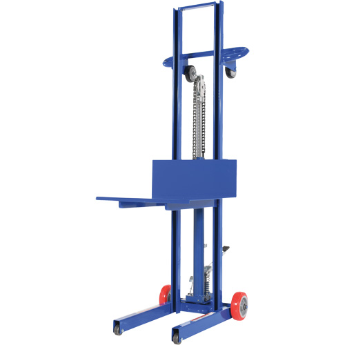 Hydraulic Platform Lift Stacker, Foot Pump Operated, 400 lbs. Capacity, 51-1/8" Max Lift Fastek
