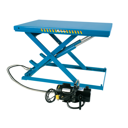 LoProfile Electric-Hydraulic Scissor Lift Table, Steel, 51" L x 34-1/2" W, 2200 lbs. Capacity Fastek