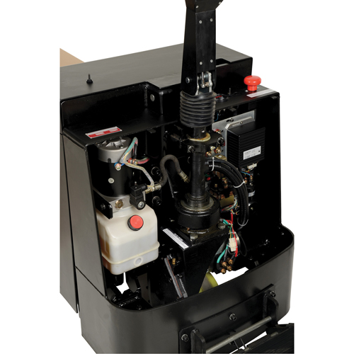 Fully Powered Electric Pallet Truck With  Stand-On Platform, 4500 lbs. Cap., 96" L x 30" W Fastek