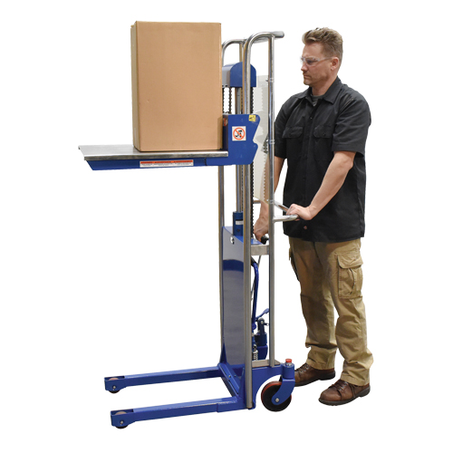 Gerbeur Hefti-Lift, M&eacute;canisme Pompe au pied, Capacit&eacute; de 880 lb, Levage max de 59" Fastek