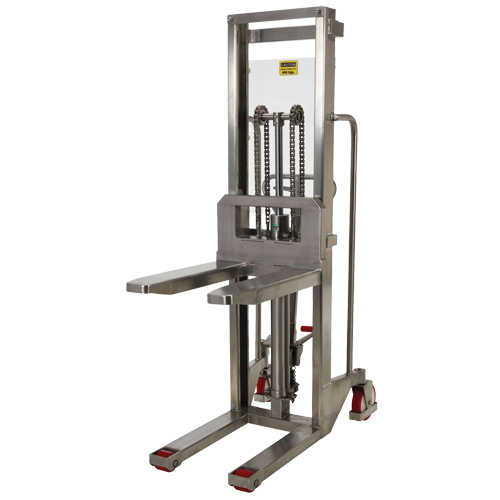 Hefti-Lift Load Stacker, Foot Pump Operated, 880 lbs. Capacity, 59" Max Lift Fastek