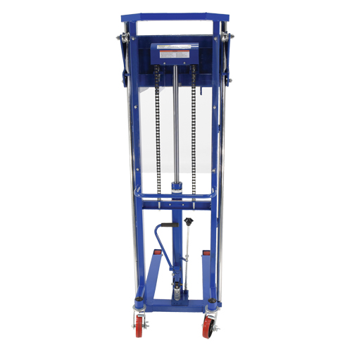 Hefti-Lift Load Stacker, Foot Pump Operated, 1500 lbs. Capacity, 63" Max Lift Fastek