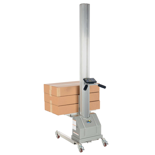Quick Lift Stacker, Electric Operated, 125 lbs. Capacity, 72" Max Lift Fastek
