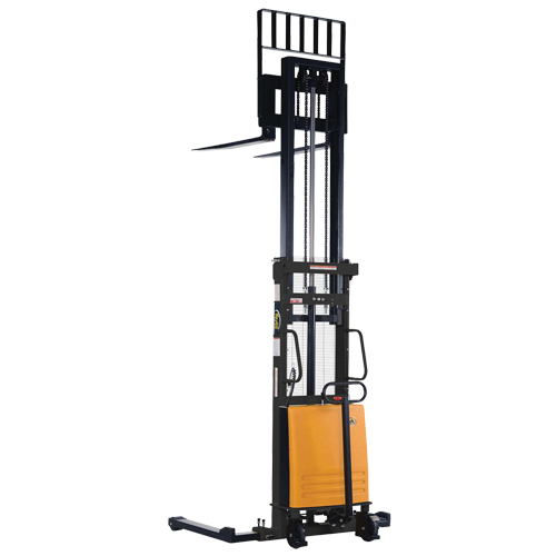 Fork Lift Stacker, Electric Operated, 2000 lbs. Capacity, 63" Max Lift Fastek
