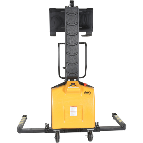 Narrow Mast Powered Lift Stacker, Electric Operated, 1500 lbs. Capacity, 63" Max Lift Fastek