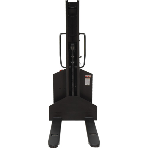Narrow Mast Powered Lift Stacker, Electric Operated, 1000 lbs. Capacity, 63" Max Lift Fastek