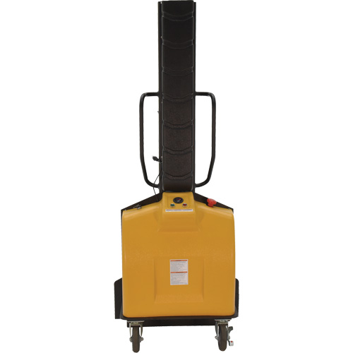 Narrow Mast Powered Lift Stacker, Electric Operated, 1000 lbs. Capacity, 63" Max Lift Fastek