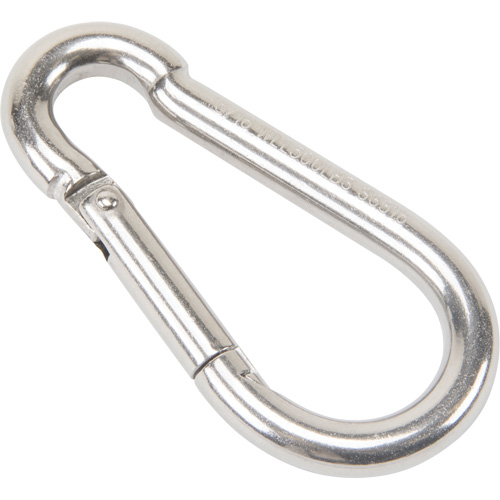 Stainless Steel Snap Hook, 500 lbs (0.25 tons) Working Load Limit, 5/16" Size, 1/2" Eye Fastek