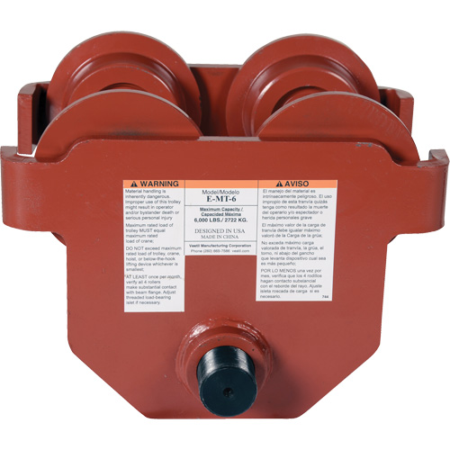 Low Profile Manual Trolley, 6000 lbs. (3 tons) Fastek