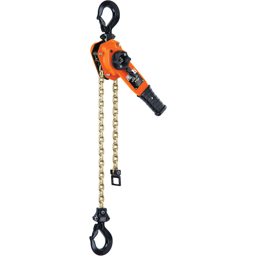 Series 653-A Ratchet Lever Hoist, 5' Lift, 3000 lbs. (1.5 tons) Capacity, Steel Chain Fastek