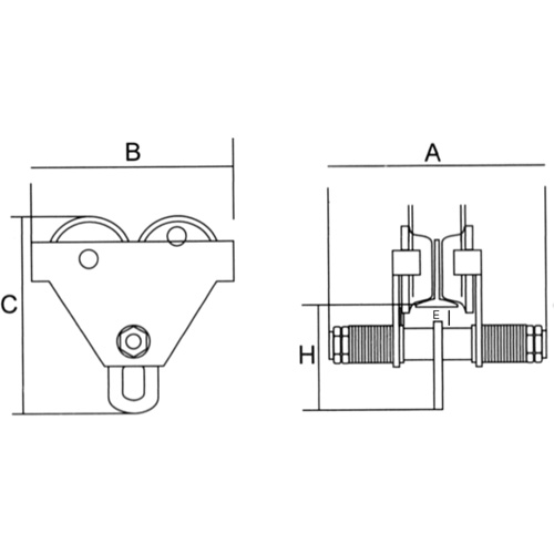 Chariot r&eacute;glable avec plaques de s&eacute;curit&eacute;, 2000 lb (1 tonne) Fastek