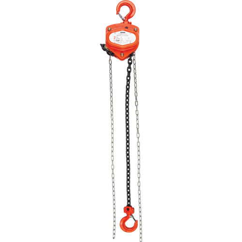 Chain Hoist, 10' Lift, 10000 lbs. (5 tons) Capacity, Alloy Steel Chain Fastek