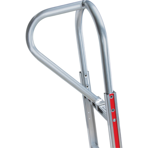 Knocked Down Hand Truck, P-Handle Handle, Aluminum, 52" Height, 500 lbs. Capacity Fastek